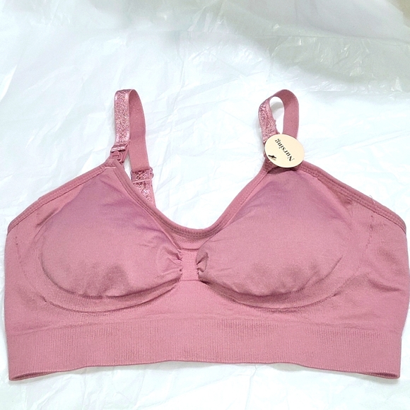 Maternity Nursing Bra seemless clipdown bra Full coverage comfort OSFM - Picture 9 of 16